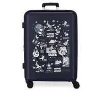 (TG. 70 cm x 48 cm x 26 cm) Valigia Disney 100 Special Shine Mickey Comic Medium