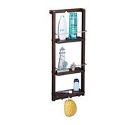 (TG. 70 x 28.5 x 10 cm) relaxdays Scaffale Doccia da Appendere 3 Ripiani, Mensol