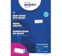 (TG. 70 x 30 month) '20 Badge portanome polar® 30" color magnetico, Compresi fo