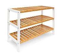 (TG. 70 x 54,5 x 24 cm) Relaxdays Scarpiera con 3 Ripiani, Bambù, 70 X 54.5 X 2