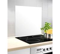 (TG. 70 x 60 x 0,1 cm) WENKO DIE BESSERE IDEE Parete Posteriore in Vetro Bianco