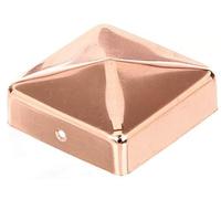 (TG. 70 x 70 mm) Alberts 217280 Copripalo per Pali in Legno, Rame, 70 x 70 mm -