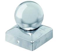 (TG. 70 x 70 mm) Coperchio per cassetta postale in legno, con sfera in cima 70 x