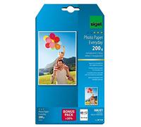 (TG. 72 fogli) SIGEL IP719 Carta fotografica Everyday plus, InkJet extra lucida,