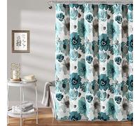 (TG. 72 Inches x 72 Inches) Leah - Tenda da doccia singola blu 72 x 72 cm - NUOV