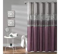 (TG. 72 Inches x 72 Inches) Lush Decor Tenda da doccia Night Sky, poliestere, gr