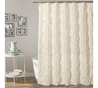 (TG. 72 Inches x 72 Inches) Lush Decor Tenda Doccia, Avorio, 182,9 x 182,9 cm -