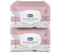 (TG. 72 unit (Confezione da 12)) Chicco Salviette Neonato Delicate Detergenti M