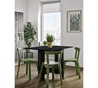 (TG. 73.4 x 103 x 76 cm) Symbiosis Trick , Tavolo Pieghevole, Nero, 73.4 x 103 x