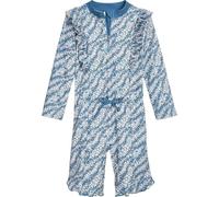 (TG. 74-80) Playshoes Schwimmanzug Prendisole, Fiori Petrolio Maniche Lunghe, 74