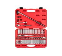 (TG. 74-Piece) TEKTON 3/8 Inch Drive 12-Point Socket and Ratchet Set, 74-Piece (