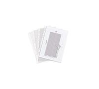 (TG. 75 Microns) Esselte - Busta perforata, trasparente, liscia, A4, in poliprop
