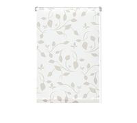 (TG. 75x150) Gardinia EASYFIX Rollo Dekor 100 Scandinavian weiß/natur 75 x 150