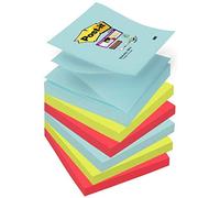 (TG. 76 x 76 mm) Post-it 6412 Super Sticky Z-notes Foglietti, Confezione da 6 Bl