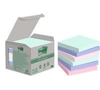 (TG. 76 x 76millimeters) Post-it Foglietti in carta riciclata al 100% in colori