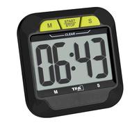(TG. 77 x 18 (38) x 77 (74) mm) TFA Dostmann Timer digitale con cronometro, 38.2