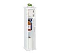 (TG. 77x18,5x17,5 cm) Relaxdays Bianco in Piedi Porta Carta Igienica da Bagno, M