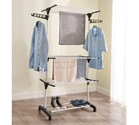 (TG. 78.5x22x42cm) Vivo Technologies Stendibiancheria pieghevole a 4 livelli, in