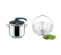 (TG. 7L) Lagostina Irradial Control Lagoeasy'Up Pentola A Pressione, 7 L, Acciai