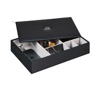 (TG. 7x32x22 cm) Relaxdays Portagioie, Organizer con Scomparti per Gioielli, Cof