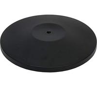 SECURIT - Base per Sistema Barriera Retrattile - Per Bar, Ristoranti, Pub, Negozi - Antigraffio e Protezione Del Pavimento - Acciaio Inox Rivestito - Colore Nero