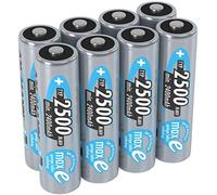 (TG. 8 Batterie) ANSMANN 8x Batterie ricaricabili stilo AA - 2500 mAh 1,2V NiMH
