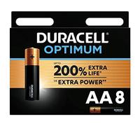(TG. 8 Batterie) Duracell - Optimum AA, Batterie Stilo Alcaline, confezione da 8
