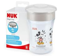 (TG. 8 Mesi (Confezione da 1)) NUK Magic Cup bicchiere antigoccia | Bordo anti-r
