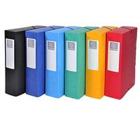 (TG. 8 Stück) Exacompta 50830E, Scatola Archivio Box EXABOX dorso 80, Colori As