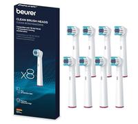 (TG. 8 unit (Confezione da 1)) Beurer Set di Ricambio da 8 testine Clean compat
