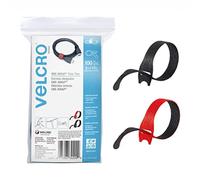 (TG. 8 x 1/2In - 100 Ties) VELCRO Fascette fermacavi di marca, 100 pezzi, 20 x 1