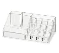 (TG. 8 x 12.5 x 22.5 cm) WENKO Organizzatore cosmesi Donna - 16 compartimenti, A