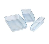 (TG. 8 x 33 x 22.5 cm) WENKO Organizzatori per frigorifero 3 pezzi - Scatola por
