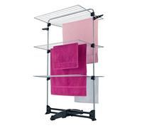 (TG. 8 x 77.5 x 132.5 cm) Metaltex - Lavasciuga "Storm", colore: Argento - NUOVO