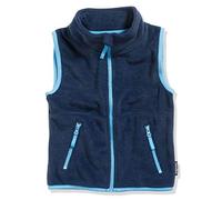 (TG. 80/86/12-18 mesi) Playshoes Fleece-Weste Farbig abgesetzt Gilet, Blu (Marin