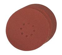 (TG. 80 Grit) Silverline, 272756, Velcro mole, perforato, 225 millimetri, 10-pac