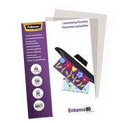 (TG. 80 my) Fellowes 5452103 Pouches Opache Enhance80, Formato A4, 80 Micron, Co