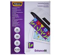 (TG. 80 my) Fellowes 5452502 Pouches Perforata, 80 Micron, 228 x 303 mm, per For
