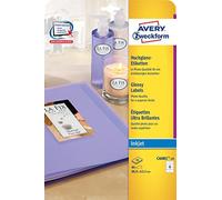 (TG. 80 Stück, 88,9 x 63,5 mm) Avery Zweckform C6081-10, 10 Fogli, Etichette Gl