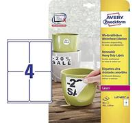 (TG. 80 Stück, 99,1 x 139 mm) Avery Dennison-Etichette multiuso, forma L4774rev
