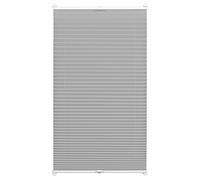 (TG. 80 x 130 cm) Gardinia Tenda Plissettata, Poliestere, Grigio, 80 x 130 cm -