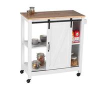 (TG. 80 x 88,5 x 40 cm) WENKO Carrello da cucina rustico, carrello da servizio,