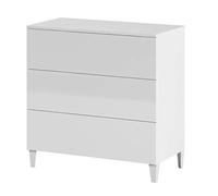 (TG. 80x40x80h cm) 13Casa - Corinto A2 - Comò in Melamina, 80x40x80 h cm, Bianc