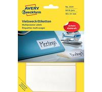 (TG. 84 Klebeetiketten, 98 x 51 mm) Avery Multipurpose Labels, White 98 x 51 - N