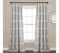 (TG. 84 x 42) Lush Decor Nova Ruffle - Coppia di tende per finestra, 213 x 106 c