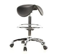 (TG. 85.0 x 62.0 x 62.0) HJH Office 665070 Sgabello da lavoro TOP WORK 13 nero,