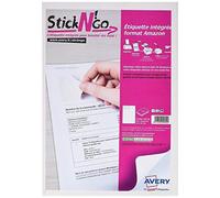 (TG. 85 x 45 mm) Avery Stickn'go - Fogli con etichetta integrata, 85 x 45 mm Imb