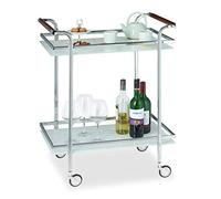 (TG. 85 x 66 x 43 cm) Relaxdays Carrello da Servizio, Carrellino Portavivande co