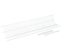(TG. 85x22,5x5 cm) Scolapiatti in acciaio plastificato bianco per mobile da 85 c