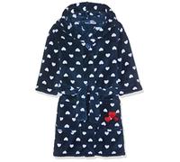(TG. 86-92) Playshoes Fleece-Bademantel Herzchen, Accappatoio Bimba 0-24, Blu (M